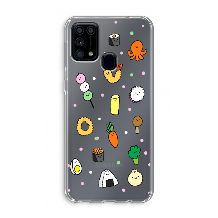 Happy bento friends: Samsung Galaxy M31 Transparant Hoesje