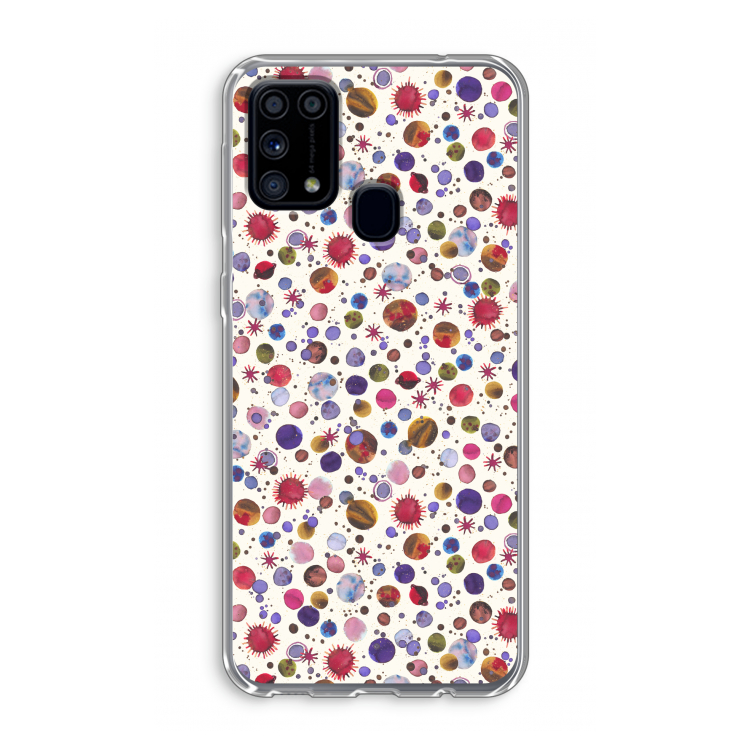 Planets Space: Samsung Galaxy M31 Transparant Hoesje