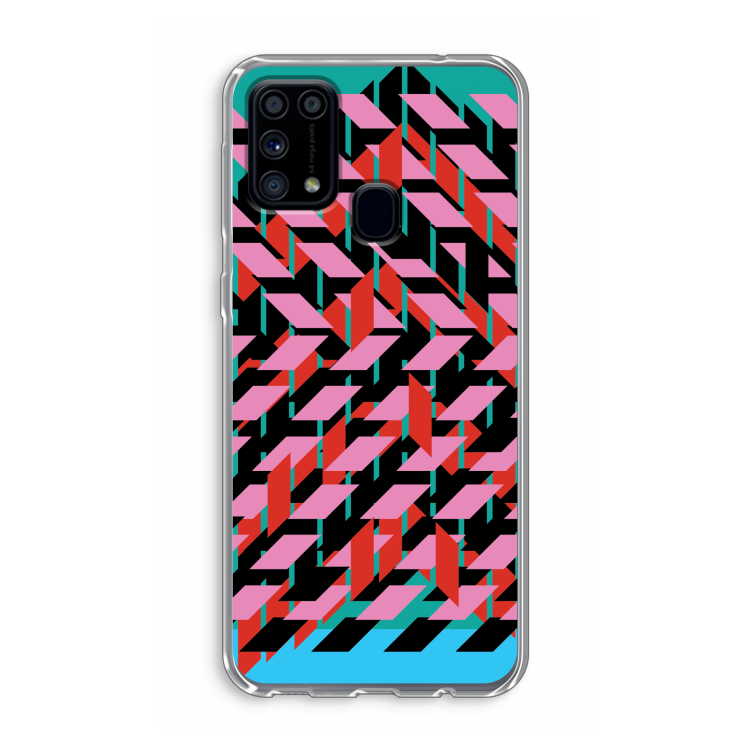 Skew Blush 2: Samsung Galaxy M31 Transparant Hoesje
