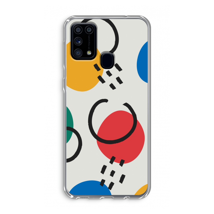 Illustratieve pop 3: Samsung Galaxy M31 Transparant Hoesje