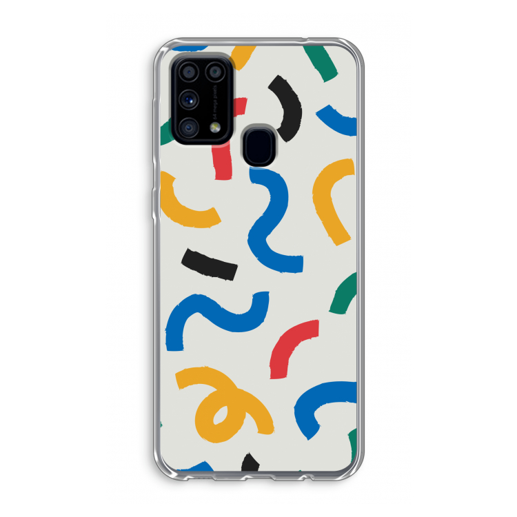 Illustratieve pop 2: Samsung Galaxy M31 Transparant Hoesje