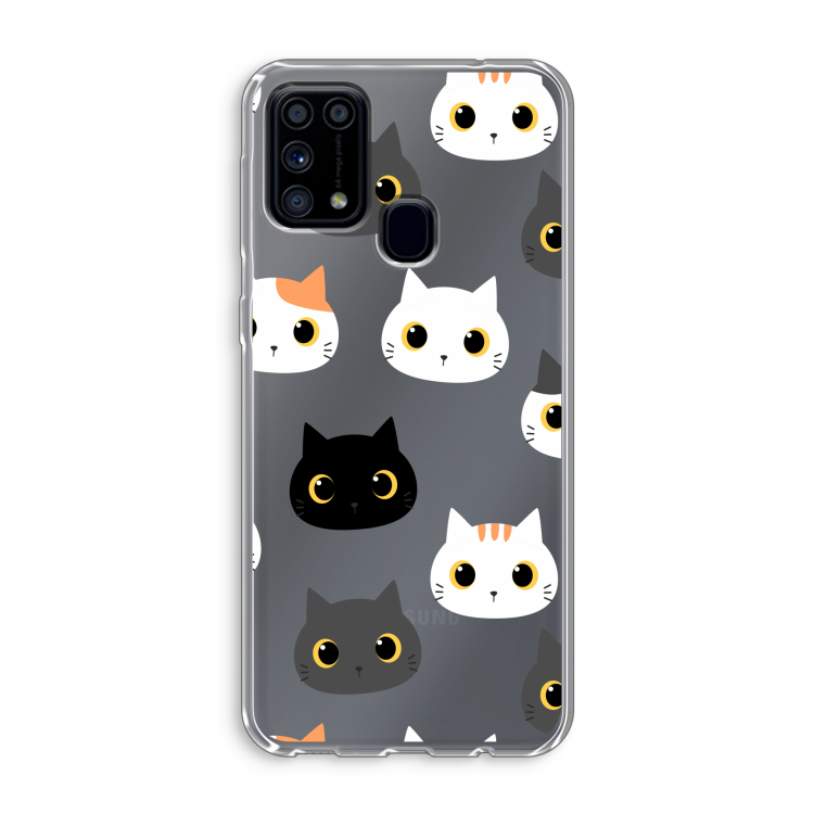 Katten: Samsung Galaxy M31 Transparant Hoesje