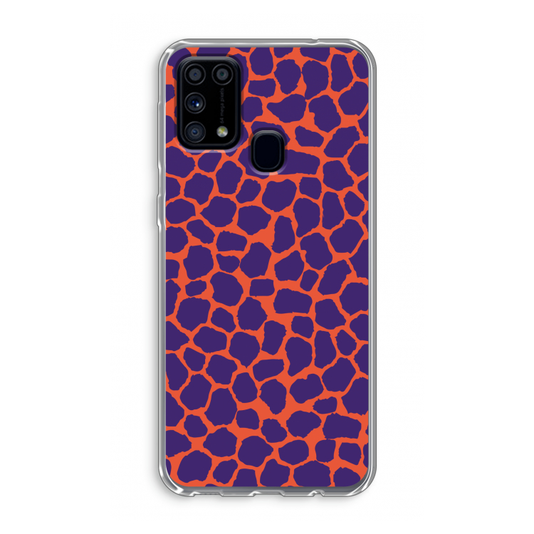 Purple Giraffe: Samsung Galaxy M31 Transparant Hoesje