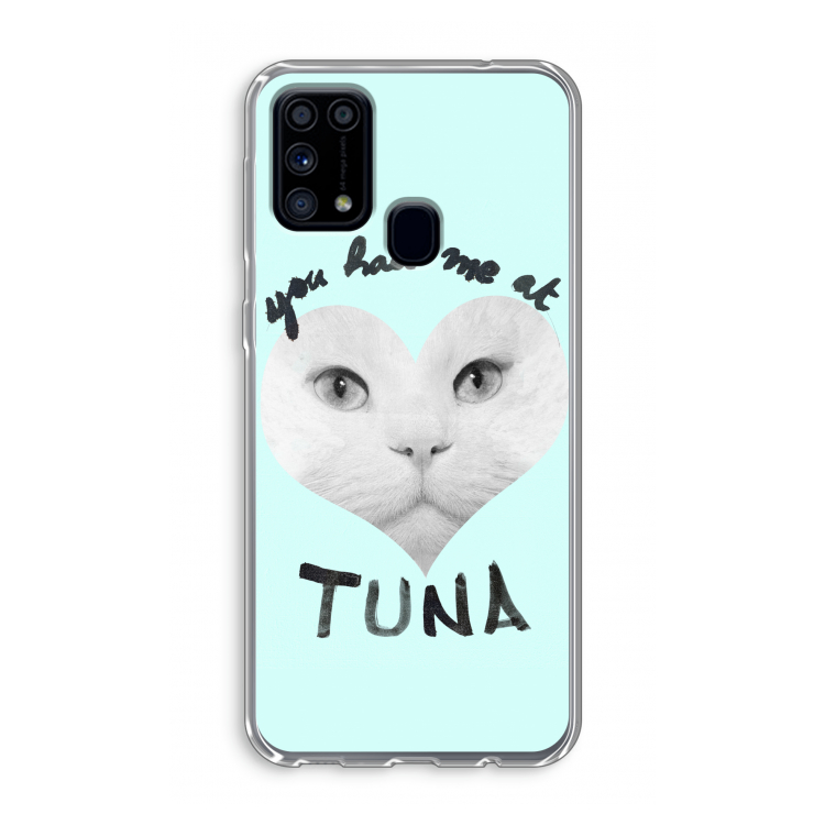 You had me at tuna: Samsung Galaxy M31 Transparant Hoesje