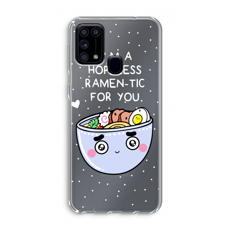 I'm A Hopeless Ramen-Tic For You: Samsung Galaxy M31 Transparant Hoesje