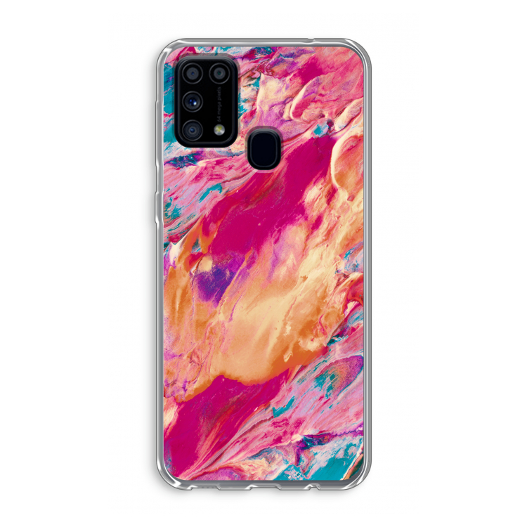 Pastel Echoes: Samsung Galaxy M31 Transparant Hoesje