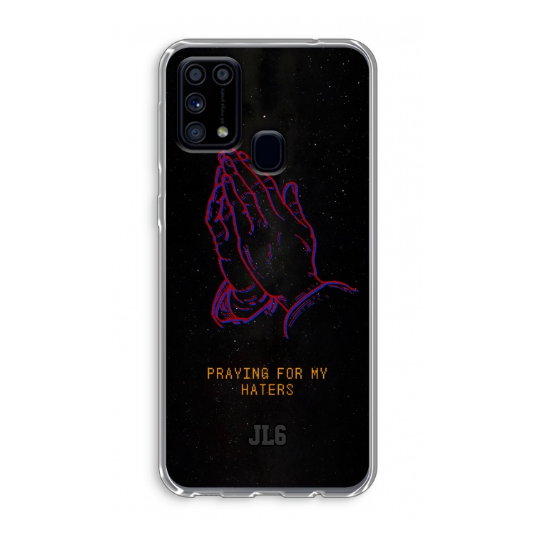 Praying For My Haters: Samsung Galaxy M31 Transparant Hoesje