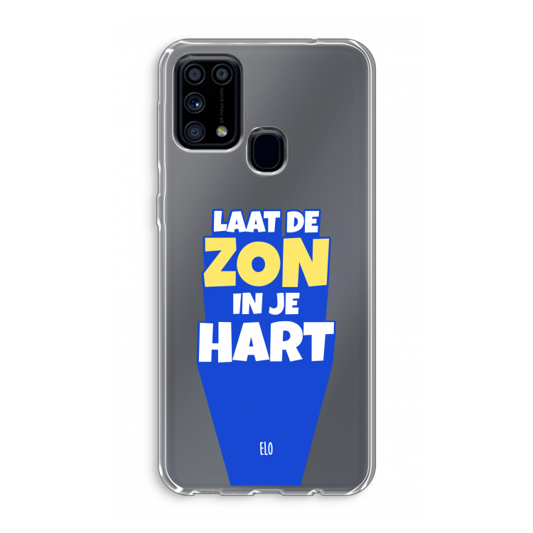 Laat de zon in je hart: Samsung Galaxy M31 Transparant Hoesje