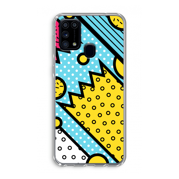 Pop Art #1: Samsung Galaxy M31 Transparant Hoesje