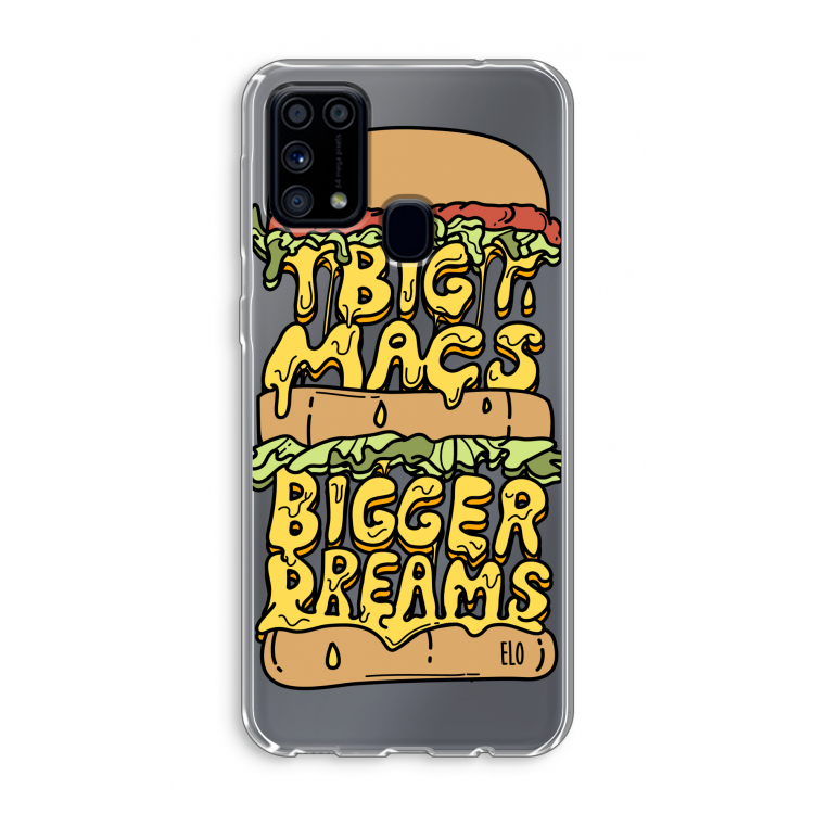 Big Macs Bigger Dreams: Samsung Galaxy M31 Transparant Hoesje