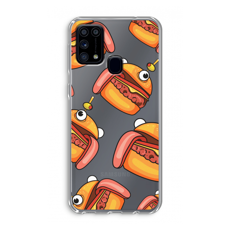 Hamburger: Samsung Galaxy M31 Transparant Hoesje
