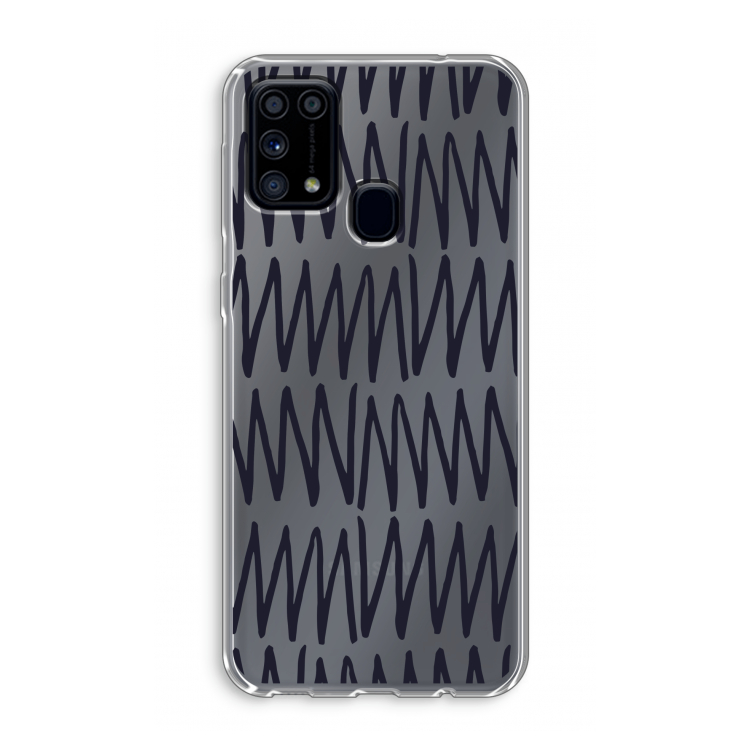 Marrakech Zigzag: Samsung Galaxy M31 Transparant Hoesje