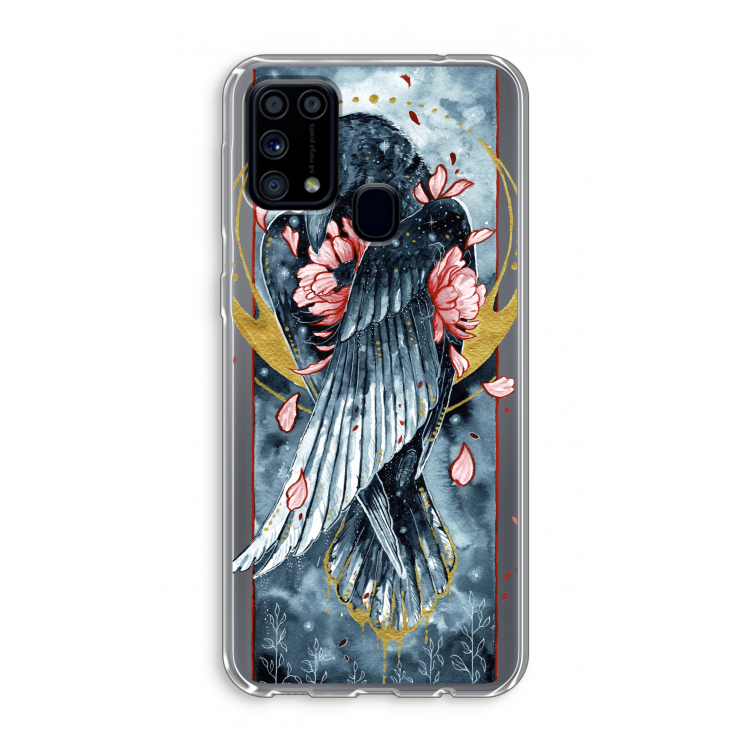 Golden Raven: Samsung Galaxy M31 Transparant Hoesje