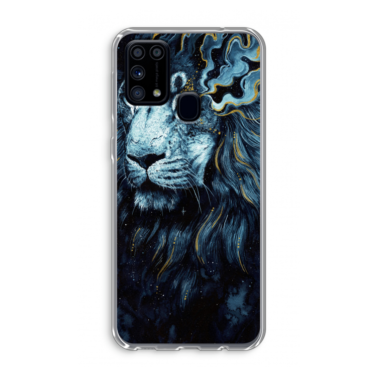 Darkness Lion: Samsung Galaxy M31 Transparant Hoesje