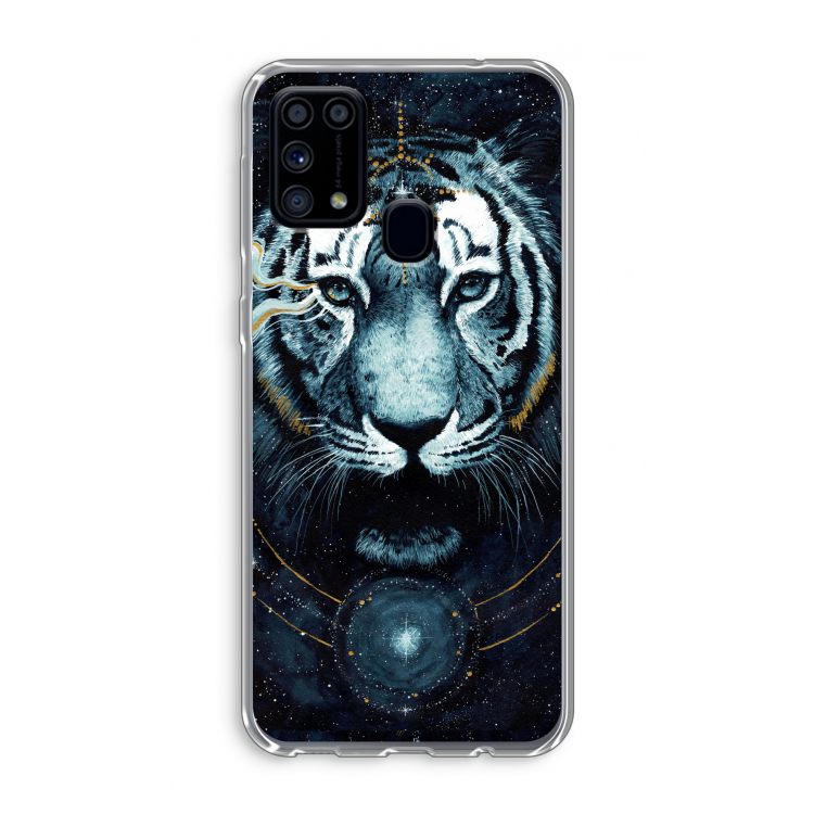 Darkness Tiger: Samsung Galaxy M31 Transparant Hoesje
