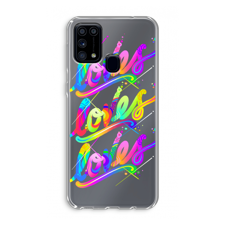Loves: Samsung Galaxy M31 Transparant Hoesje