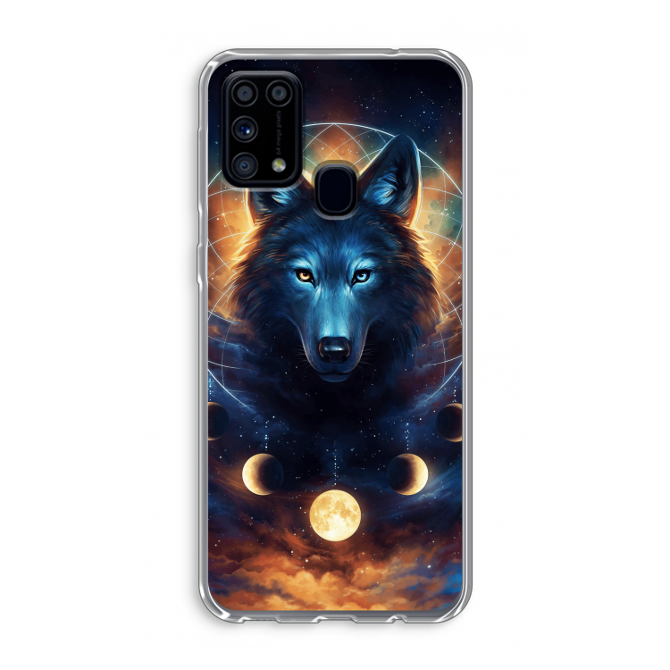 Wolf Dreamcatcher: Samsung Galaxy M31 Transparant Hoesje