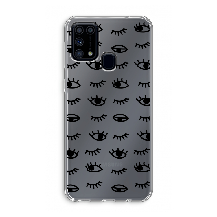 Eye pattern #2: Samsung Galaxy M31 Transparant Hoesje