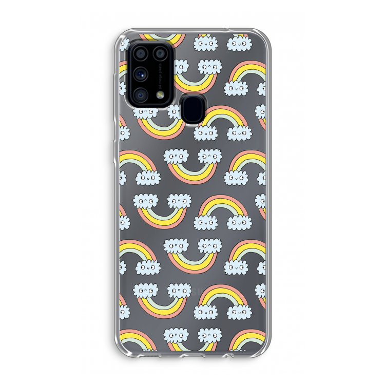 Regenboog: Samsung Galaxy M31 Transparant Hoesje