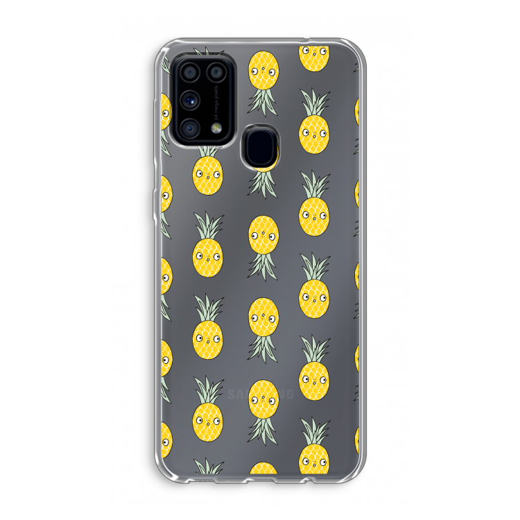 Ananas: Samsung Galaxy M31 Transparant Hoesje