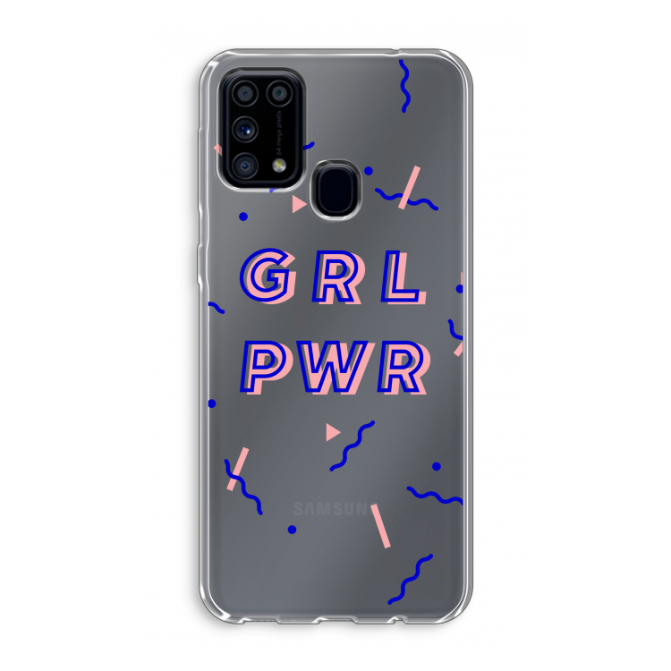 GRL PWR: Samsung Galaxy M31 Transparant Hoesje