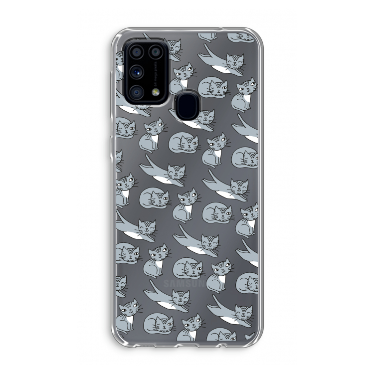 Poezen: Samsung Galaxy M31 Transparant Hoesje