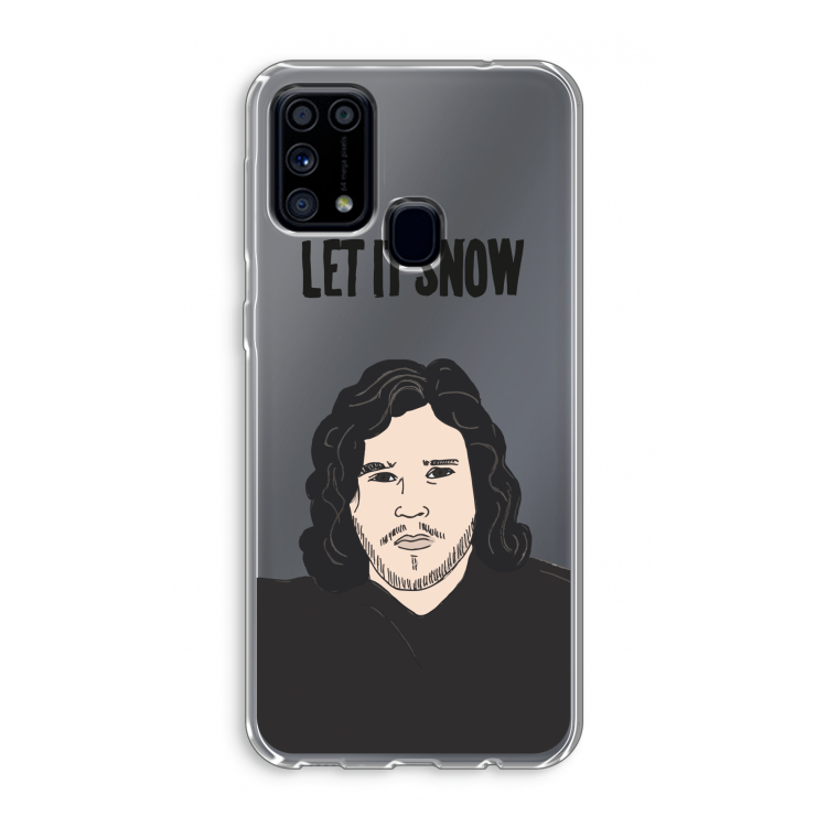 Let It Snow: Samsung Galaxy M31 Transparant Hoesje