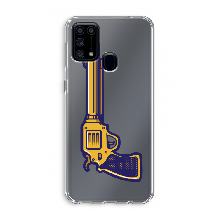 Pew Pew Pew: Samsung Galaxy M31 Transparant Hoesje