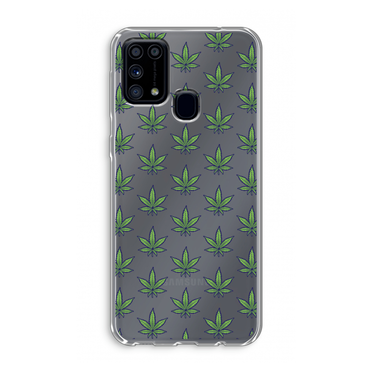 Weed: Samsung Galaxy M31 Transparant Hoesje