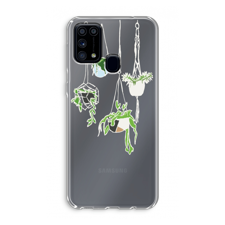 Hang In There: Samsung Galaxy M31 Transparant Hoesje