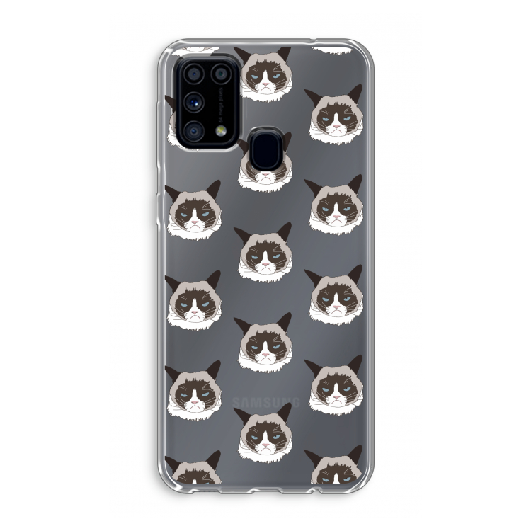 It's a Purrr Case: Samsung Galaxy M31 Transparant Hoesje