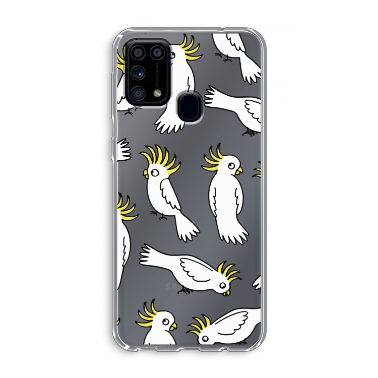 Papegaai: Samsung Galaxy M31 Transparant Hoesje