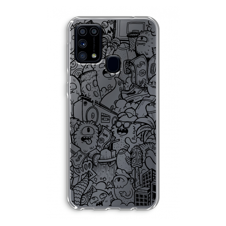 Vexx Black City : Samsung Galaxy M31 Transparant Hoesje