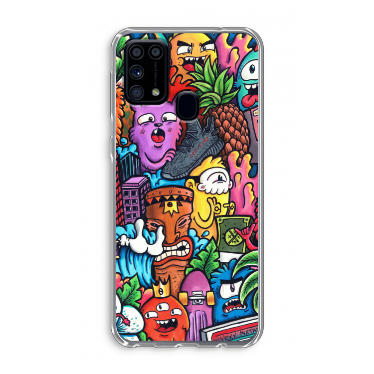 Vexx Mixtape: Samsung Galaxy M31 Transparant Hoesje
