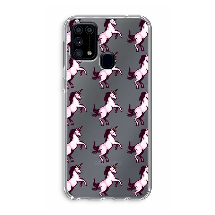 Musketon Unicorn: Samsung Galaxy M31 Transparant Hoesje