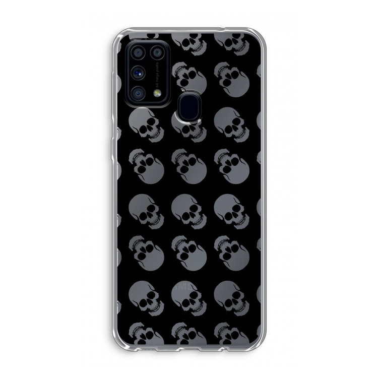 Musketon Skulls: Samsung Galaxy M31 Transparant Hoesje