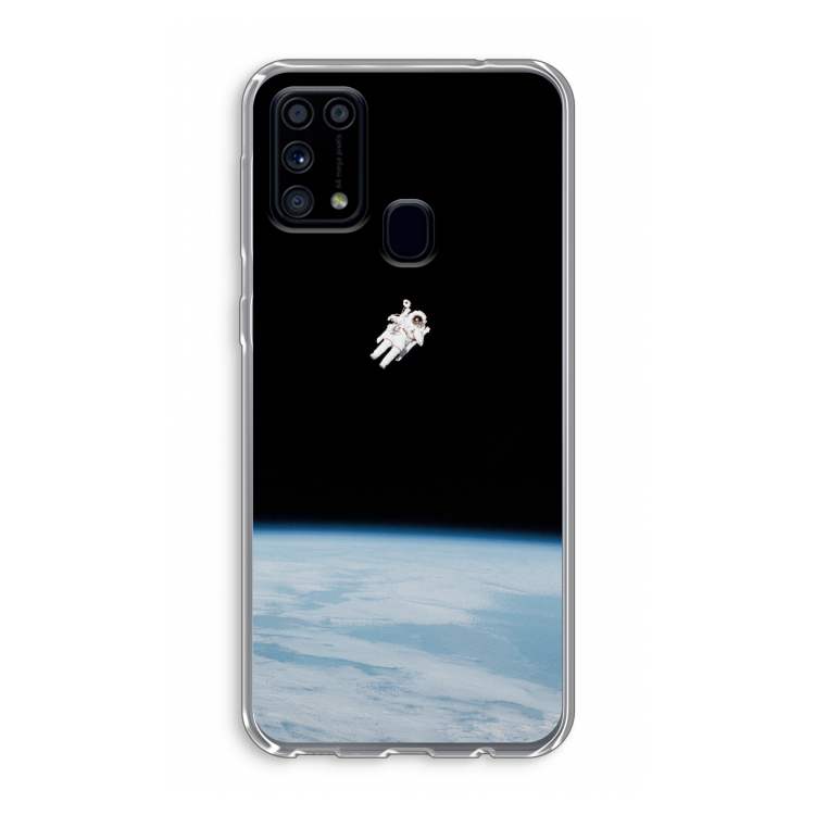 Alone in Space: Samsung Galaxy M31 Transparant Hoesje