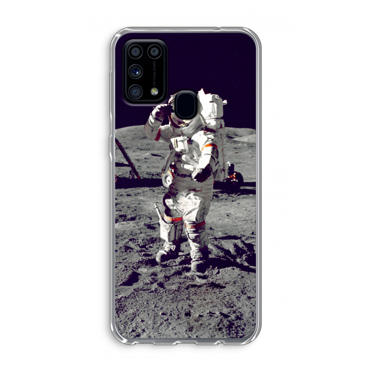 Spaceman: Samsung Galaxy M31 Transparant Hoesje