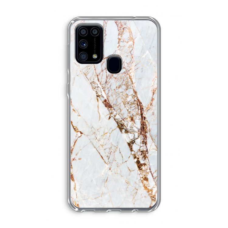 Goud marmer: Samsung Galaxy M31 Transparant Hoesje