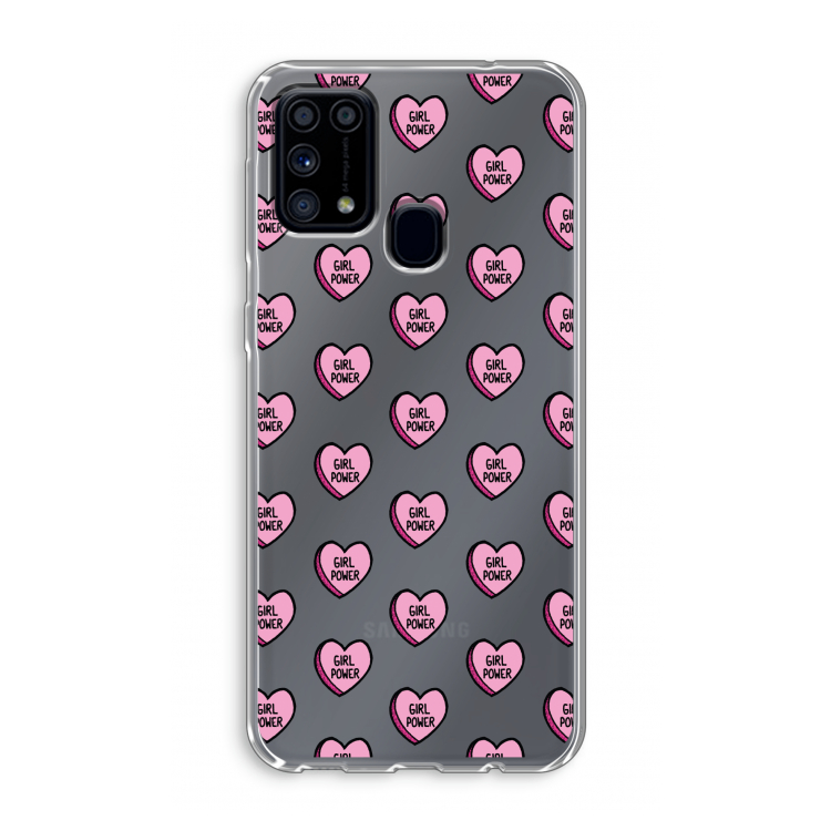 GIRL POWER: Samsung Galaxy M31 Transparant Hoesje