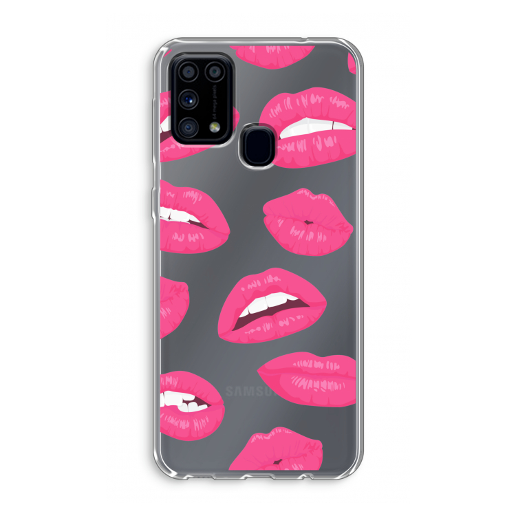 Bite my lip: Samsung Galaxy M31 Transparant Hoesje