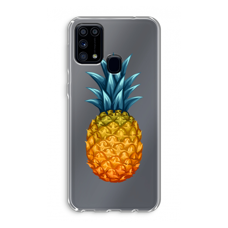 Grote ananas: Samsung Galaxy M31 Transparant Hoesje