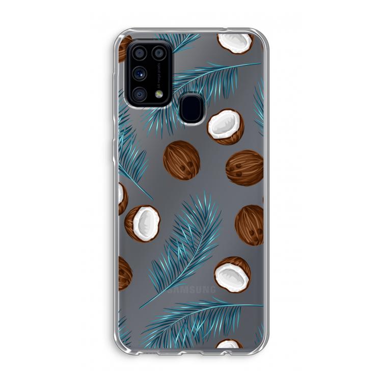Kokosnoot roze: Samsung Galaxy M31 Transparant Hoesje