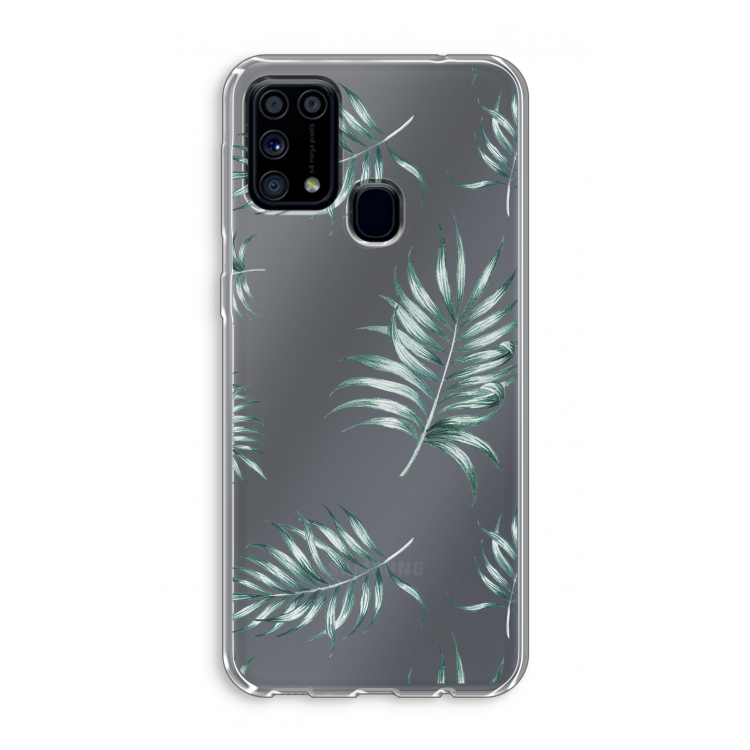 Simple leaves: Samsung Galaxy M31 Transparant Hoesje