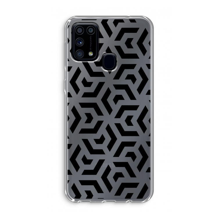 Crazy pattern: Samsung Galaxy M31 Transparant Hoesje