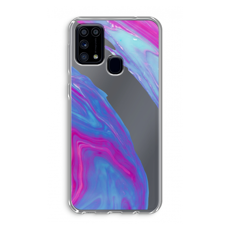 Zweverige regenboog: Samsung Galaxy M31 Transparant Hoesje