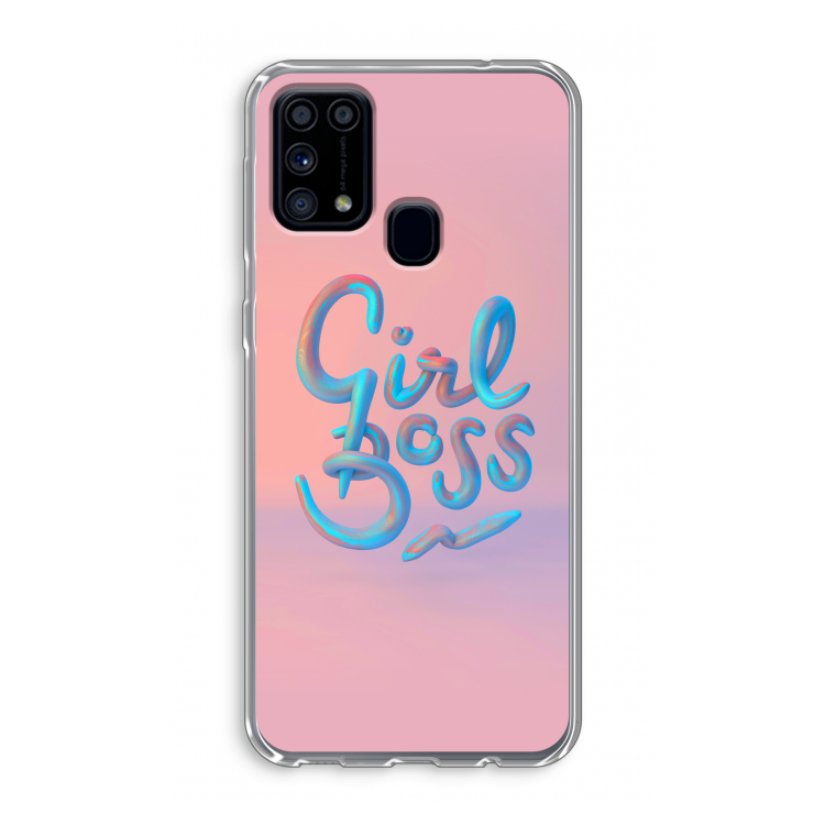 Girl boss: Samsung Galaxy M31 Transparant Hoesje