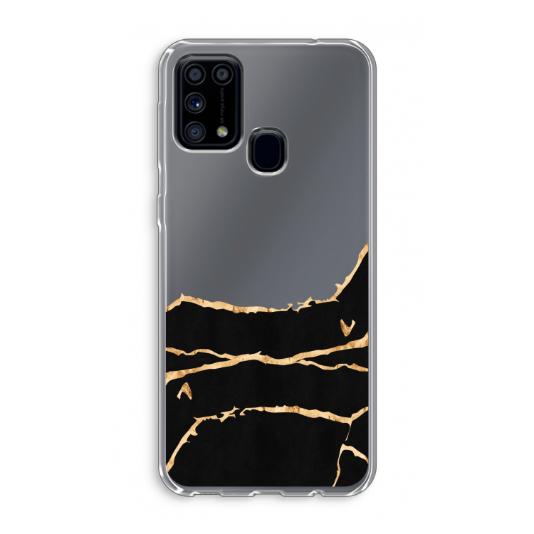 Gouden marmer: Samsung Galaxy M31 Transparant Hoesje
