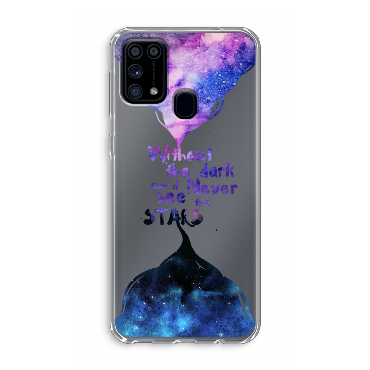 Stars quote: Samsung Galaxy M31 Transparant Hoesje