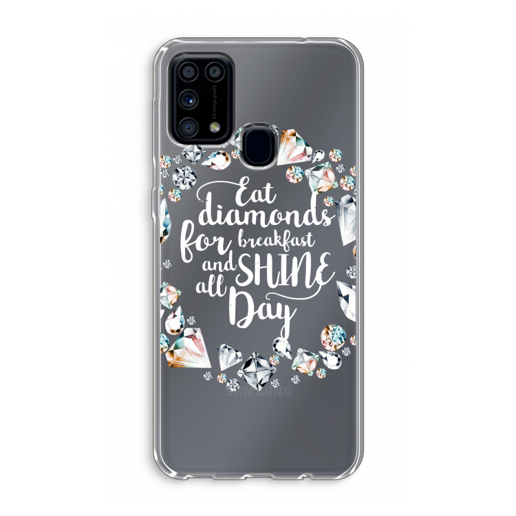 Diamonds: Samsung Galaxy M31 Transparant Hoesje
